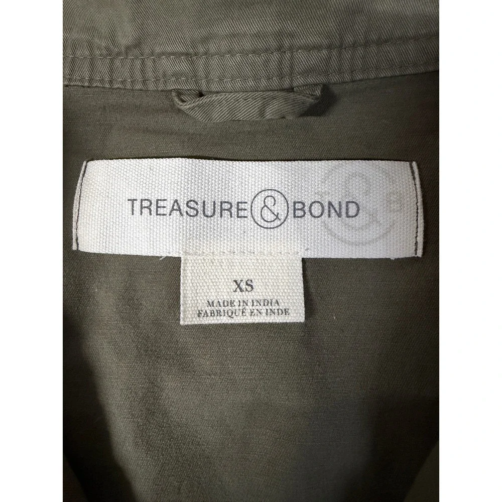 Utility Field Jacket Womens XS Olive Green Military Gorpcore Safari Workwear